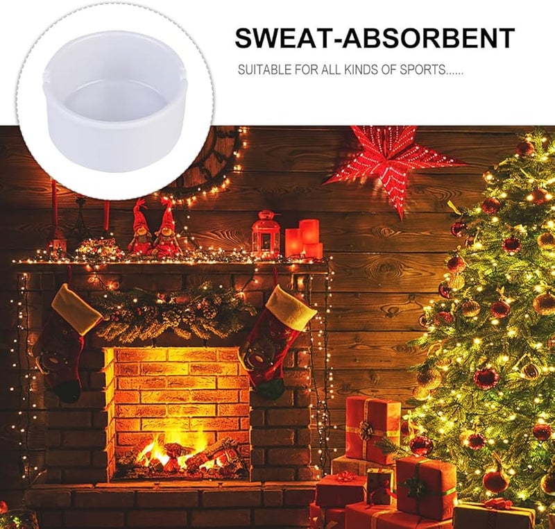 صينية رماد بيضاء مستديرة تقليد الخزف مقاومة للحرارة للاستخدام الداخلي والخارجي - Image 4